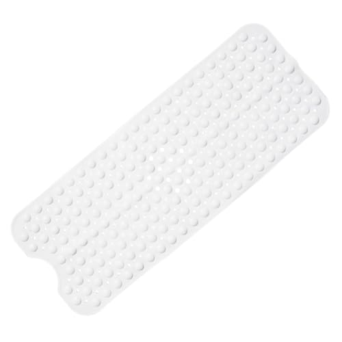 Moulaelos Badewannenmatte, rutschfest, extra lange Duschmatte mit Abflusslöchern, maschinenwaschbar, Anti-Schimmel, Badematte, Sicherheitsmatten, Badewannenmatte für Dusche oder Badewanne, 100 x 40 cm von Moulaelos