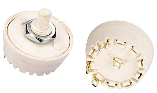 Moulinex Interrupteur Marche Arrêt Robot Masterchef 8000, Type de Commutateur Rotatif, Actionneur Bouton Poussoir, Mode de Fonctionnement Marche Arrêt, 1 Pièce von Moulinex