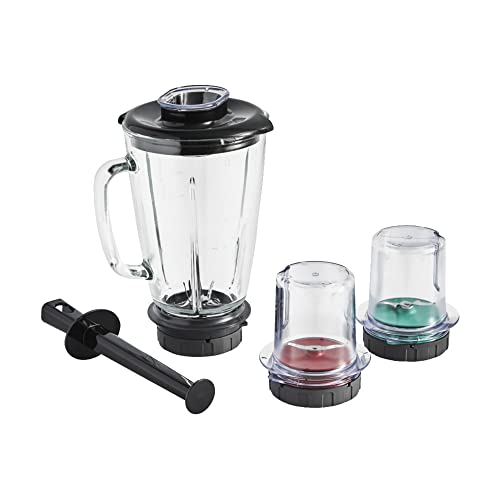 Moulinex 3-teiliges Zubehör-Set für Coach und I Coach Touch, Standmixer + Mini Zerkleinerer + Mahlwerk, Aufbewahrungskoffer, Mix & Drink Box XF650012 von Moulinex