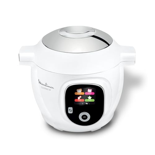 Moulinex Cookeo+ Intelligenter Multicooker mit hohem Druck, 6 l, 80 integrierte Rezepte, unbeaufsichtigt, intuitives Display, Schritt-für-Schritt-Anleitung zum Kochen, spezielle App, weiß CE854110 Moulinex Cookeo+ Intelligenter Multicooker mit hohem Druck, 6 l, 80 integrierte Rezepte, unbeaufsichtigt, intuitives Display, Schritt-für-Schritt-Anleitung zum Kochen, spezielle App, weiß CE854110 von Moulinex