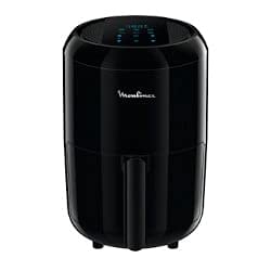 Moulinex EZ3018 Easy Fry Compact Precision Elektrische Fritteuse für 2 Personen, 6 voreingestellte Modi, Touchscreen-Display, 1030 W, Lebensmittelkapazität 1,5 kg, 1,6 l, Schwarz von Moulinex