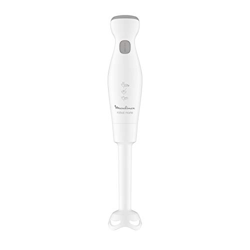 Moulinex Handmixer Roboter Marie Mixer 450 W 2 Geschwindigkeitsstufen Turbo-Funktion Stabmixer 2 Klingen Edelstahl lange Lebensdauer Kartoffelstampfer Doppelbesen Fugenfilter Mixer Suppe reparierbar von Moulinex