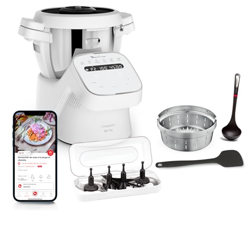 Moulinex, Companion Küchenmaschine, 14 Funktionen, Kapazität XL für 10 Personen, Grau von Moulinex