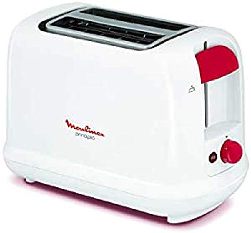 Moulinex Principio Toaster mit 2 Schlitzen, 850 W, Temperaturregler mit 7 Position, Kunststoff, 1 Liter, Weiß von Moulinex