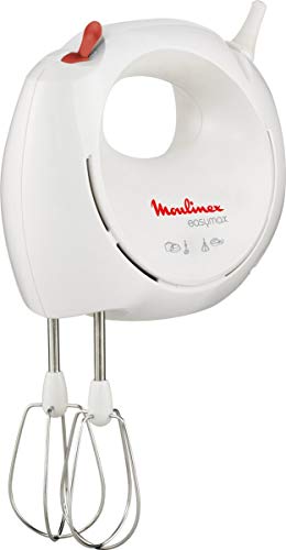 Moulinex ABM11A30 Elektrischer Handmixer, Kunststoff, weiß/rot von Moulinex