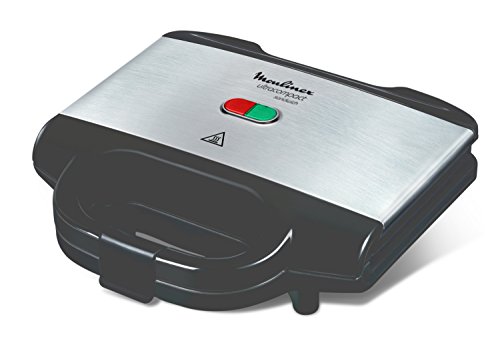 Moulinex SM156D Ultracompact Metal Sandwich-Maker, Platten mit Antihaftbeschichtung von Moulinex