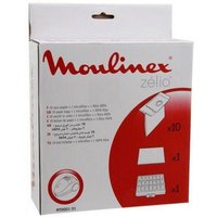 Staubsaugerbeutel zelio 10 Stück + Filter für Staubsauger von moulinex von Moulinex