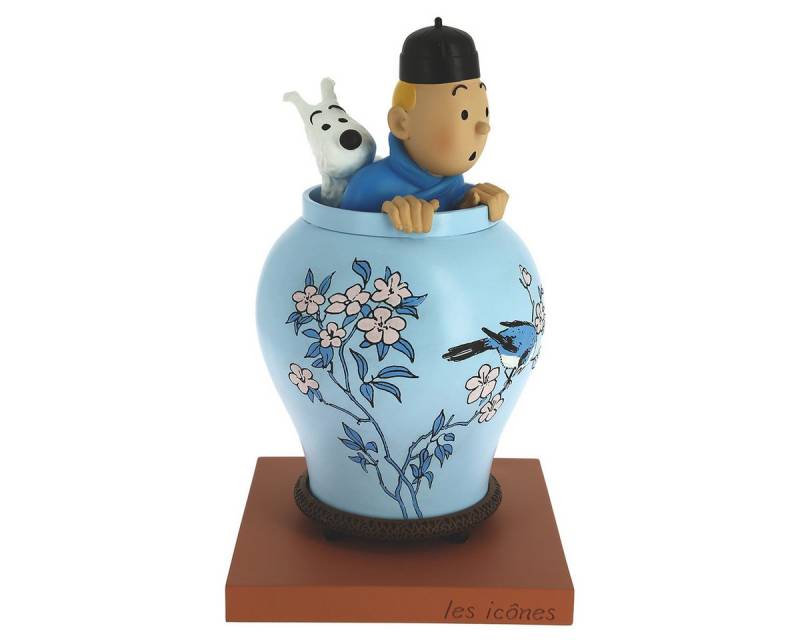 Moulinsart Dekovase Collectible figure Moulinsart Tintin and Snowy in The Chinese Vase von Moulinsart