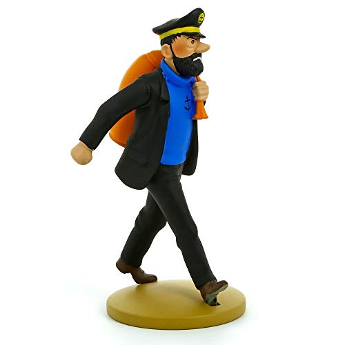 Moulinsart Figur aus Harz, Haddock auf Route, Schwarz und Blau, 12 cm (42188) von Moulinsart