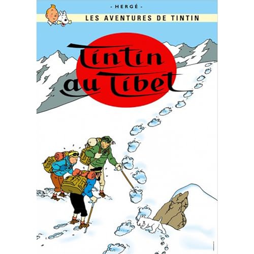 Poster Moulinsart Tintin Album: Tintin in Tibet 22190 (70x50cm) von Moulinsart