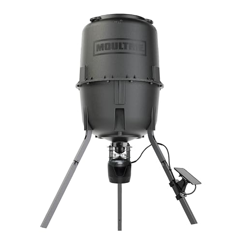 Moultrie Hirsch-Futterstation Connected – 113,4 kg zellulär verbundener Stativ-Futterspender – 6 V Spincast Hirsch-Futterstation – Futterstand-Detektor mit zellulärer Überwachung, Programmierung Moultrie Hirsch-Futterstation Connected – 113,4 kg zellulär verbundener Stativ-Futterspender – 6 V Spincast Hirsch-Futterstation – Futterstand-Detektor mit zellulärer Überwachung, Programmierung von Moultrie