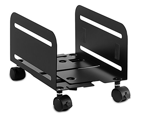Mount-It! Rollender CPU Ständer mit Rädern/Desktop - Computerturmwagen mit Belüftung & einstellbarer Breite von Mount-It!