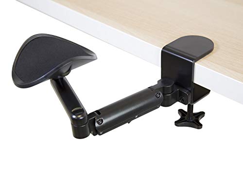 Mount-It! Verstellbare Armlehne für Schreibtisch, ergonomischer Computer-Schreibtisch, höhenverstellbar, vollbewegliche Ellenbogenstütze mit Klemmfuß (MI-7145) von Mount-It!