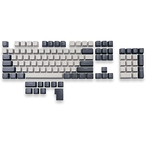MOUNTAIN Mineral PBT Double Shot Tastenkappen-Set für MX-Schalter, OEM-Profil, 113 Tasten, US-ANSI + ISO Addon (Obsidian A) von MOUNTAIN