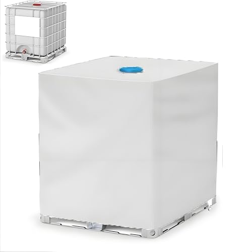 1000 Liter Regen Sonne UV-Schutzhaube Abdeckung für Wassertank IBC Container Folie (Silber) von Mounteps