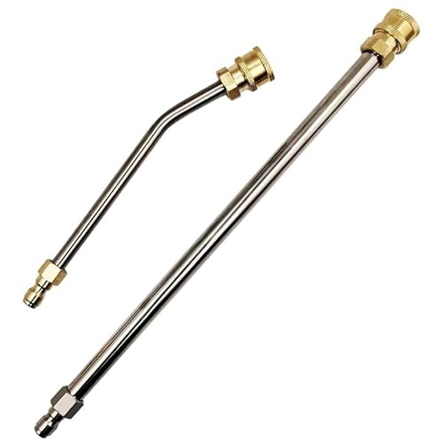 2Pcs Hochdruckreiniger Wand Verlängerung Lanze Rod 1/4" Quick Connect 4000 PSI von Mounteps