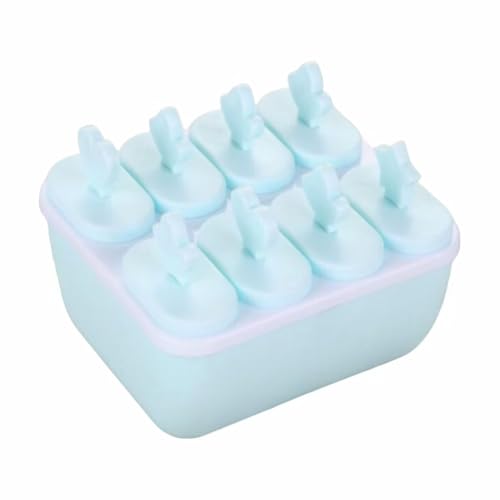Eislutscher-Form für Eis am Stiel, Joghurt, Eisbox mit Stäbchen, Blau von Mounteps