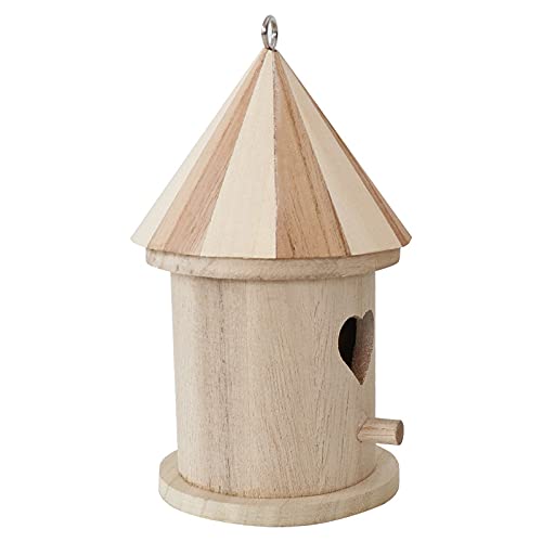 Hölzernes Vogelnest Hängende Futterstation Wilder Vogelhaus Garten im Freien Vogelhaus aus Holz von Mounteps