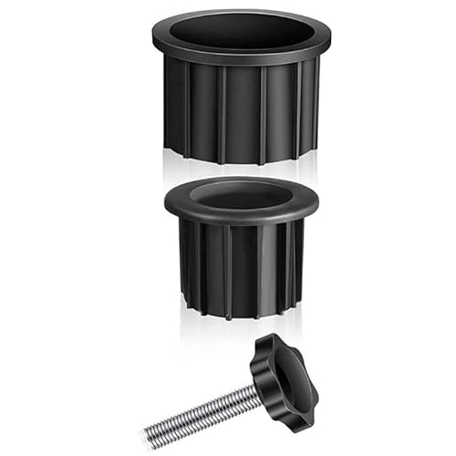 Mounteps 6pcs Patio Sonnenschirm Schirmständer Ersatzteile Schwarze Basis Zubehör (Schwarz - 3pcs) von Mounteps