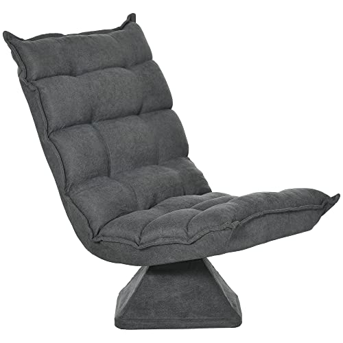Mounteps Bodenstuhl Bodensofa mit Verstellbarer Rückenlehne, drehbarer Meditationsstuhl mit Sockel, Lazy Sofa, gepolstert Relaxsessel für Büro, Wohnzimmer, Grau Mounteps Bodenstuhl Bodensofa mit Verstellbarer Rückenlehne, drehbarer Meditationsstuhl mit Sockel, Lazy Sofa, gepolstert Relaxsessel für Büro, Wohnzimmer, Grau von Mounteps