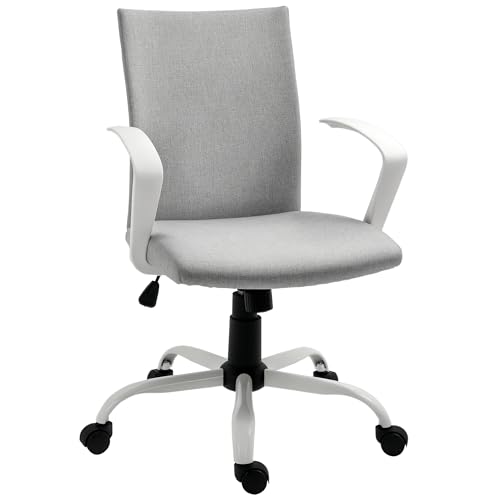 Mounteps Bürostuhl Schreibtischstuhl mit Wippenfunktion Kopflehne Home-Office-Stuhl höhenverstellbarer ergonomisch 360°-Drehräder Schaumstoff Nylon Grau 61 x 61 x 89-99 cm Mounteps Bürostuhl Schreibtischstuhl mit Wippenfunktion Kopflehne Home-Office-Stuhl höhenverstellbarer ergonomisch 360°-Drehräder Schaumstoff Nylon Grau 61 x 61 x 89-99 cm von Mounteps