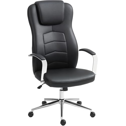 Mounteps Bürostuhl mit Kippfunktion, gepolstert Schreibtischstuhl, höhenverstellbar Drehstuhl mit Liegefunktion, bis 120 kg belastbar, für Büro, Arbeitszimmer, Schwarz Mounteps Bürostuhl mit Kippfunktion, gepolstert Schreibtischstuhl, höhenverstellbar Drehstuhl mit Liegefunktion, bis 120 kg belastbar, für Büro, Arbeitszimmer, Schwarz von Mounteps