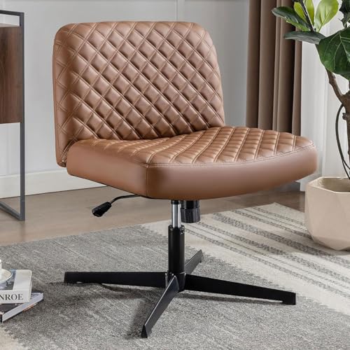 Mounteps Bürostuhl ohne Armlehnen，Höhenverstellbar Drehstuhl für Büros，Breiter Schreibtischstuhl 150kg Mit 120°Wippfunktion für Home Office/Haus von Mounteps