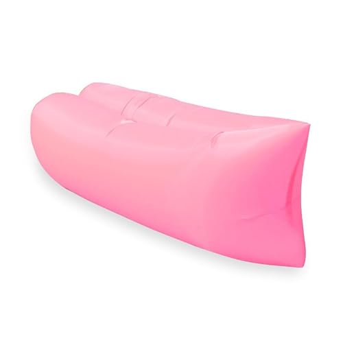 Mounteps Faule Outdoor aufblasbares Sofa Luft Bett Liege Sofa Sack Hangout Camping Strandtasche (rosa) von Mounteps