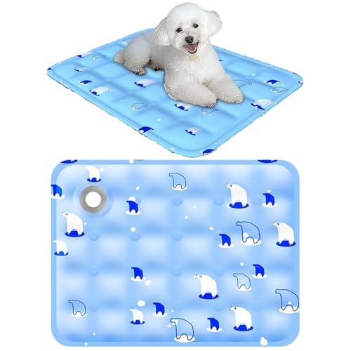 Mounteps Hund Kühlmatte,Haltbare Haustier Kühlmatte für Hunde Katzen, Gel Selbstkühlung Pad Kratzfest von Mounteps