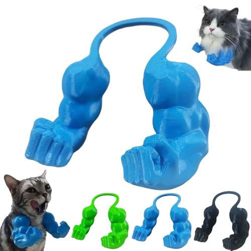 Mounteps Katze Muskel Arme 3D gedruckt Katze Hals Arme mit Muskel Superhelden Cosplay (Blau) von Mounteps