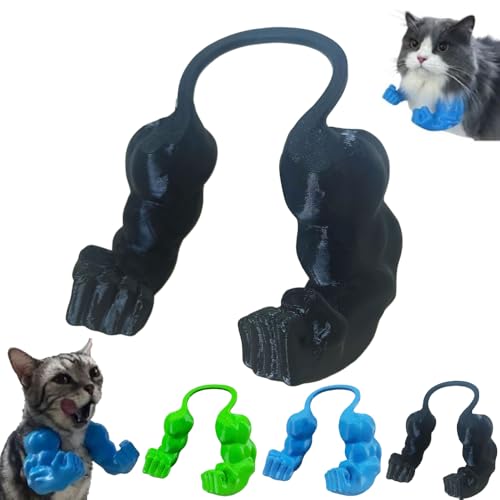 Mounteps Katze Muskel Arme 3D gedruckt Katze Hals Arme mit Muskel Superhelden Cosplay (Schwarz) von Mounteps