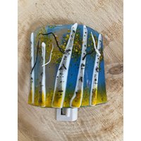 Aspen Fusing Glass Nachtlicht/Himmelblau von MountinDesigns