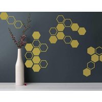 Bienenwaben-Vinyl-Wandaufkleber Schicke Sechseck-Kinderzimmerdekoration Bienenwaben-Vinyl-Wandaufkleber Schicke Sechseck-Kinderzimmerdekoration von Mounttee