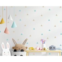 Dreieck Vinyl Wand Aufkleber, Kinderzimmer Babyzimmer Haus Aufkleber von Mounttee