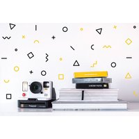 Memphis Aufkleber, Retro Dreieck Wandaufkleber, Kreis Babyzimmer Wohnzimmer Schlafzimmer Linear Aufkleber von Mounttee