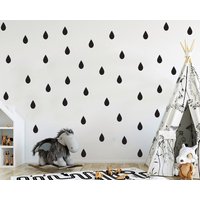 Regentropfen Wandtattoo, Regen Muster Wandaufkleber, Kinderzimmer Gold Aufkleber Regentropfen Wandtattoo, Regen Muster Wandaufkleber, Kinderzimmer Gold Aufkleber von Mounttee