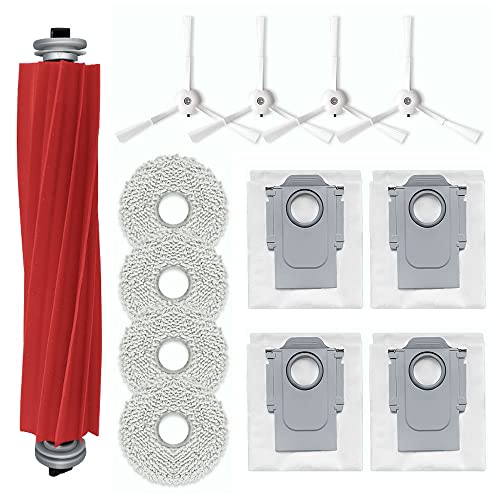 13-teiliges Zubehör-Set Ersatz für Roborock P10, für Roborock Q Revo Saugroboter, 1 Hauptbürste, 4 Seitenbürsten, 4 Staubbeutel, 4 Mopp-Pads 13-teiliges Zubehör-Set Ersatz für Roborock P10, für Roborock Q Revo Saugroboter, 1 Hauptbürste, 4 Seitenbürsten, 4 Staubbeutel, 4 Mopp-Pads von Moupaa