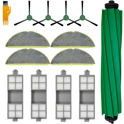 14-teiliges Zubehör-Set für iRobot Roomba 205 Staubsauger, Ersatzteile, 1 Hauptbürste, 4 HEPA-Filter, 4 Wischpads, 4 Seitenbürsten, 1 Reinigungswerkzeug 14-teiliges Zubehör-Set für iRobot Roomba 205 Staubsauger, Ersatzteile, 1 Hauptbürste, 4 HEPA-Filter, 4 Wischpads, 4 Seitenbürsten, 1 Reinigungswerkzeug von Moupaa