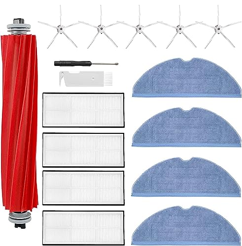 16 Stück Staubsauger Zubehör Set für Xiaomi Roborock S7, S7+, T7S, T7 Plus, T7S Plus, S7Max, S7Maxv Saugroboter, 1 Rollenbürste 4 Hepa Filter 5 Seitenbürsten 4 Wischtücher 2 Reinigungswerkzeuge (weiß) 16 Stück Staubsauger Zubehör Set für Xiaomi Roborock S7, S7+, T7S, T7 Plus, T7S Plus, S7Max, S7Maxv Saugroboter, 1 Rollenbürste 4 Hepa Filter 5 Seitenbürsten 4 Wischtücher 2 Reinigungswerkzeuge (weiß) von Moupaa