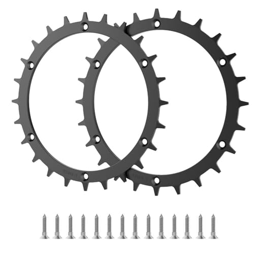 2 Set Mähroboter Spikes für Bosch Indego XS 300, M700, S 500, M + 700, S + 500, 170 mm Roboter-Rasenmäher Radspikes mit 12 Schrauben 2 Set Mähroboter Spikes für Bosch Indego XS 300, M700, S 500, M + 700, S + 500, 170 mm Roboter-Rasenmäher Radspikes mit 12 Schrauben von Moupaa