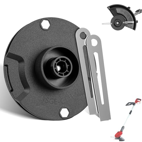 2 Stück Metall Rasentrimmer Messer + 1 Schneidplatte für Einhell GE-CT 18 Ll ab 2017 Freischneider für Garten Mr. Gardener für Rasenmäher Garden Master von Moupaa