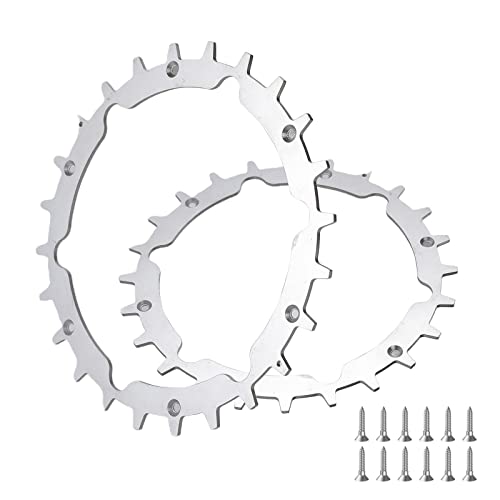212 mm Mähroboter Traktionsräder mit Spikes für Gardena Sileno City 250 Smart 300 400 600 500 Smart 500 Smart+ Life1000 Gartengerät mit 1 Satz Edelstahlschrauben von Moupaa