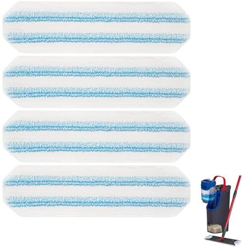 4 Stück Mikrofaser-Wischtücher Ersatz für Vileda H2PrO und O-Cedar H2PrO Flachmopp-Ersatzteile, waschbare und wiederverwendbare Wischpads 4 Stück Mikrofaser-Wischtücher Ersatz für Vileda H2PrO und O-Cedar H2PrO Flachmopp-Ersatzteile, waschbare und wiederverwendbare Wischpads von Moupaa