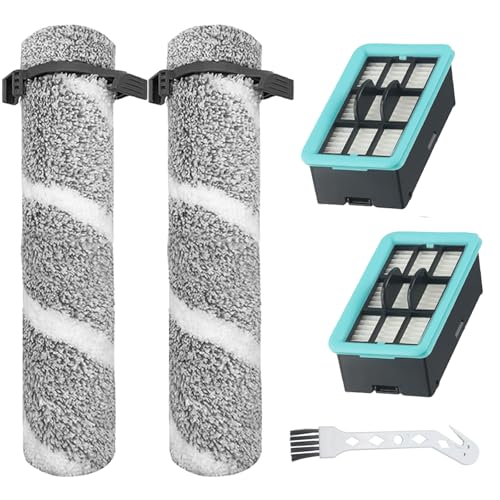 Bürstenrollenfilter-Sets für Bissell CrossWave 4202F, 4111A, 4157, 4111, 4109, 4088 Bodenreiniger für verschiedene Oberflächen, 2 Bürstenwalzen, 2 HEPA-Filter Bürstenrollenfilter-Sets für Bissell CrossWave 4202F, 4111A, 4157, 4111, 4109, 4088 Bodenreiniger für verschiedene Oberflächen, 2 Bürstenwalzen, 2 HEPA-Filter von Moupaa