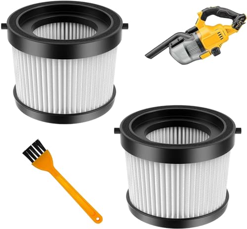 HEPA-Filter Ersatz für Dewalt DCV501HB 20 V schnurlose Handstaubsaugerteile mit schwarzer Dichtung, waschbar und wiederverwendbar, im Vergleich zu Teil DCV5011H, 2 Stück HEPA-Filter Ersatz für Dewalt DCV501HB 20 V schnurlose Handstaubsaugerteile mit schwarzer Dichtung, waschbar und wiederverwendbar, im Vergleich zu Teil DCV5011H, 2 Stück von Moupaa