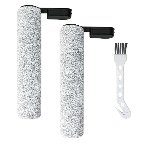Moupaa 2 Stück Hauptrollbürsten für Roborock Flexi/Flexi Pro Bodenschrubber Staubsaugerteile mit Reinigungsbürste von Moupaa
