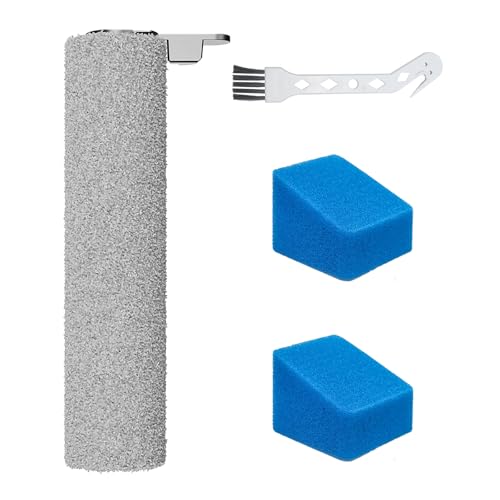 Moupaa Ersatz-Bürstenwalze und Schwammfilter-Set, nur für JONR ED12 Pro Nass- und Trockensauger (1 Bürstenrolle + 2 Schwämme) von Moupaa