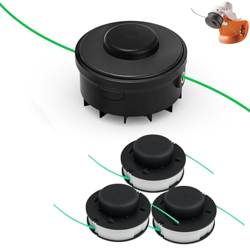 Moupaa Ersatz-Saitenkopf Spule Schnur für Stihl Fsa 56, Weed Eater String für Stihl Autocut 2-2 Fsa 56 Rasentrimmerwerkzeug, 1 Trimmerkopf 3 Spulenschnur von Moupaa