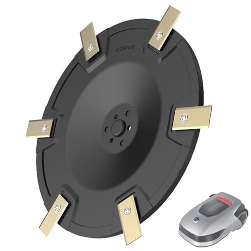 Moupaa Rasenmäher Trennscheibe Rasenmäher Messer für Dreame Mähroboter A1 Mähroboter Ersatzteile, 1 Rasenmäher Cutter Disc 6 Ersatzmesser von Moupaa