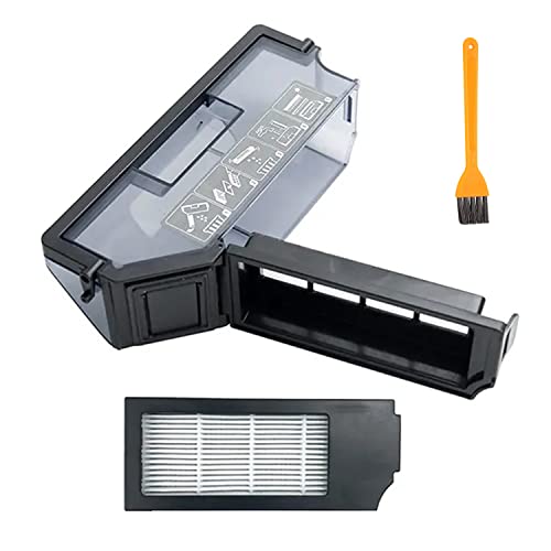Mülleimer Staubbox Filter Kit für Ecovacs Deebot X1 OMNI T10 Turbo Roboter Staubsauger Ersatzteile Zubehör mit 1 Reinigungsbürste von Moupaa